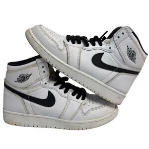2016 Nike Air Jordan 1 Yin Yang White Black 6Y Womens 7.5